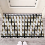King Of Spades Pattern Print Rubber Doormat