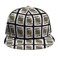 King Of Spades Pattern Print Snapback Cap
