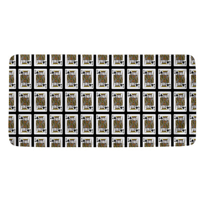 King Of Spades Pattern Print Towel