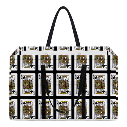 King Of Spades Pattern Print Utility Tote Bag