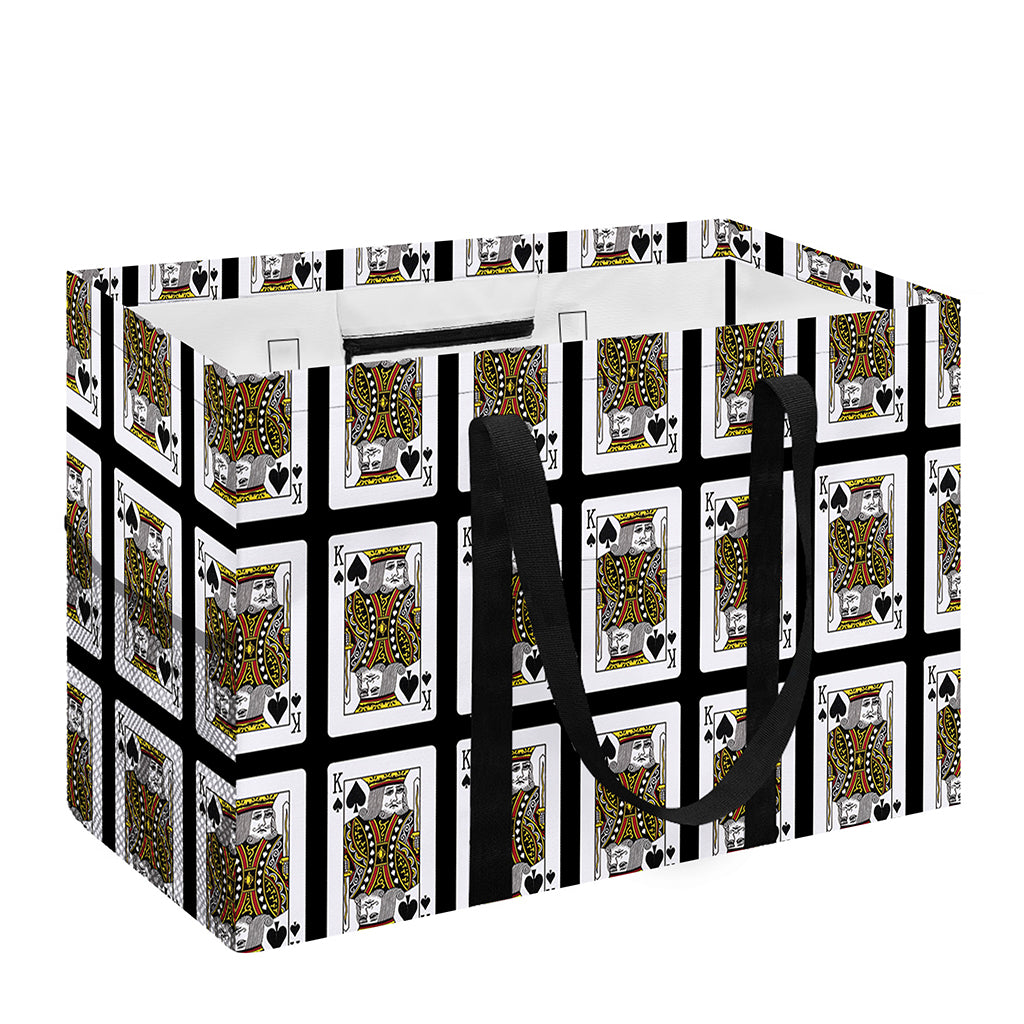 King Of Spades Pattern Print Utility Tote Bag