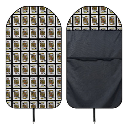 King Of Spades Pattern Print Waterproof Car Seat Cover