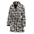 King Of Spades Pattern Print Women's Bathrobe