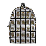 King Of Spades Playing Card Pattern Print Backpack
