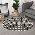 King Of Spades Pattern Print Round Rug