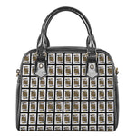 King Of Spades Playing Card Pattern Print Shoulder Handbag