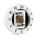King Of Spades Playing Card Print Alarm Clock