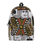 King Of Spades Playing Card Print Backpack