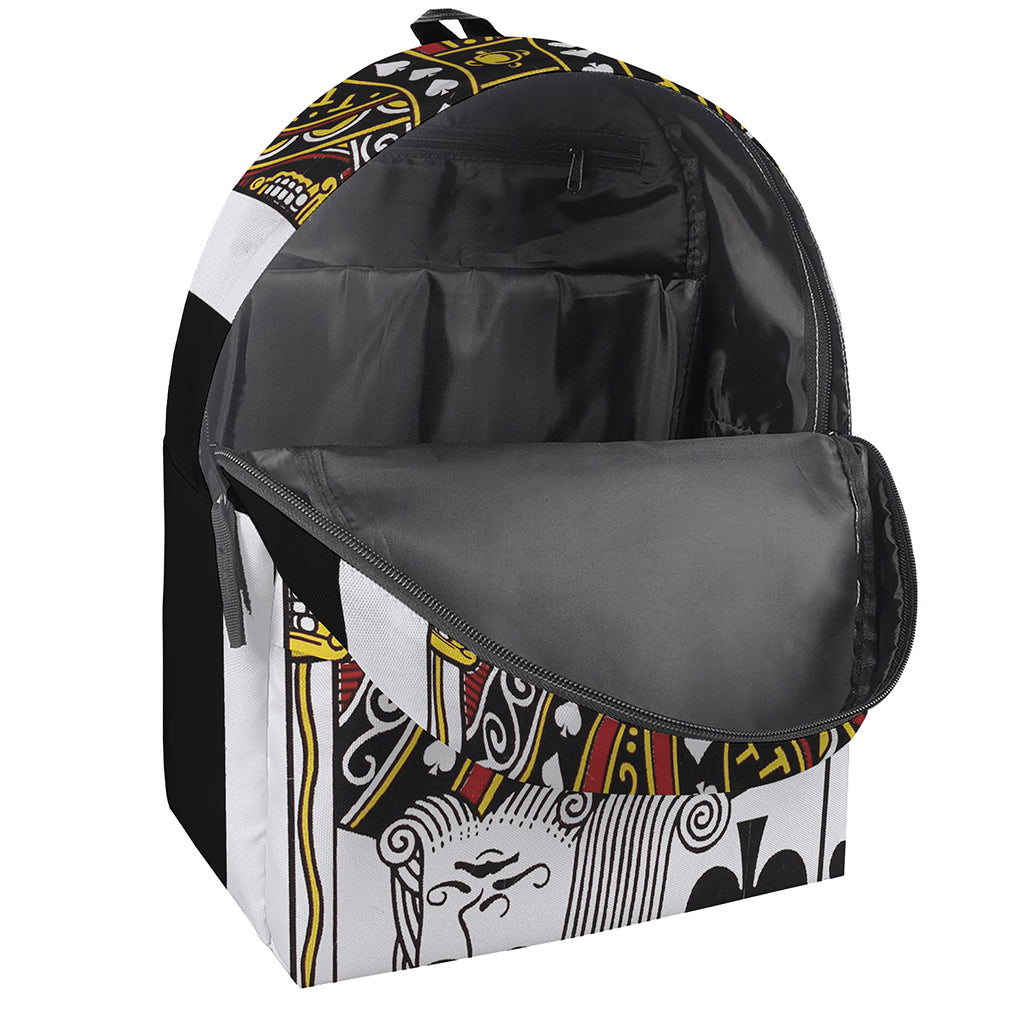 King Of Spades Playing Card Print Backpack