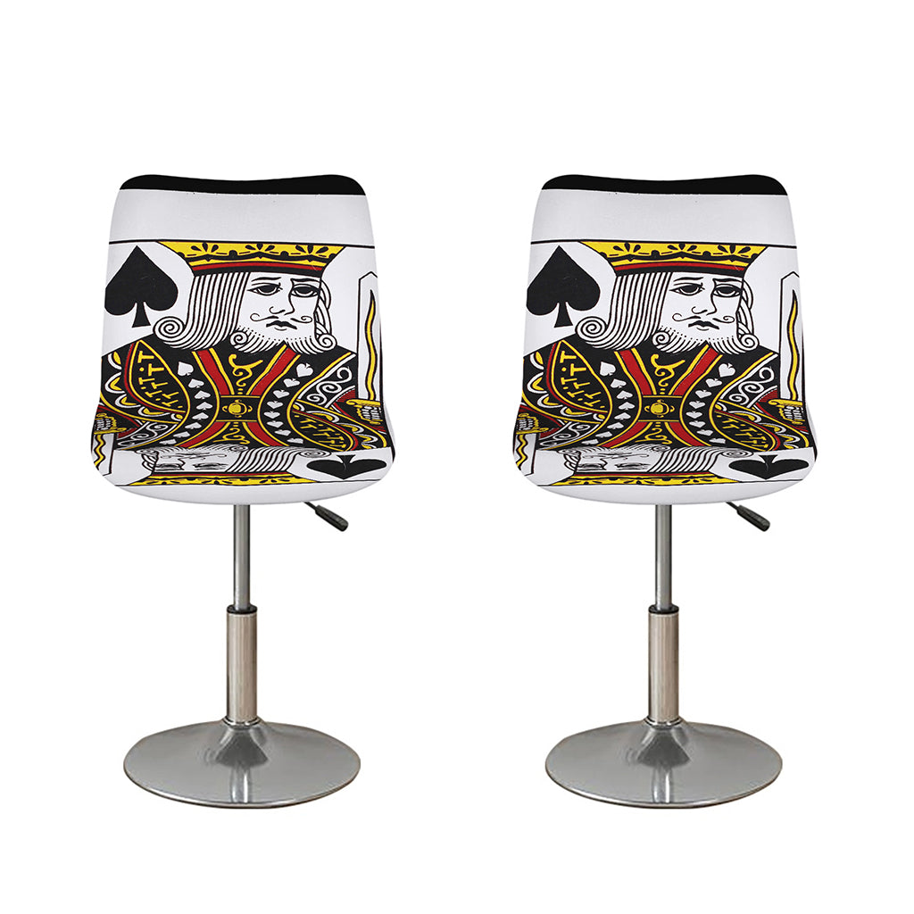 King Of Spades Playing Card Print Bar Stool Covers