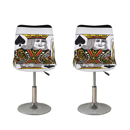 King Of Spades Playing Card Print Bar Stool Covers