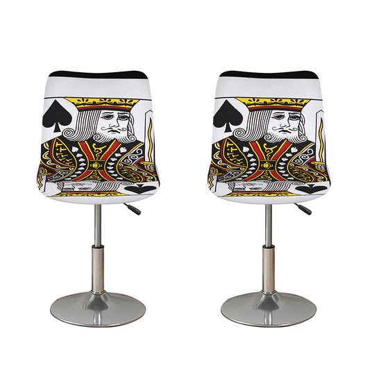 King Of Spades Playing Card Print Bar Stool Covers
