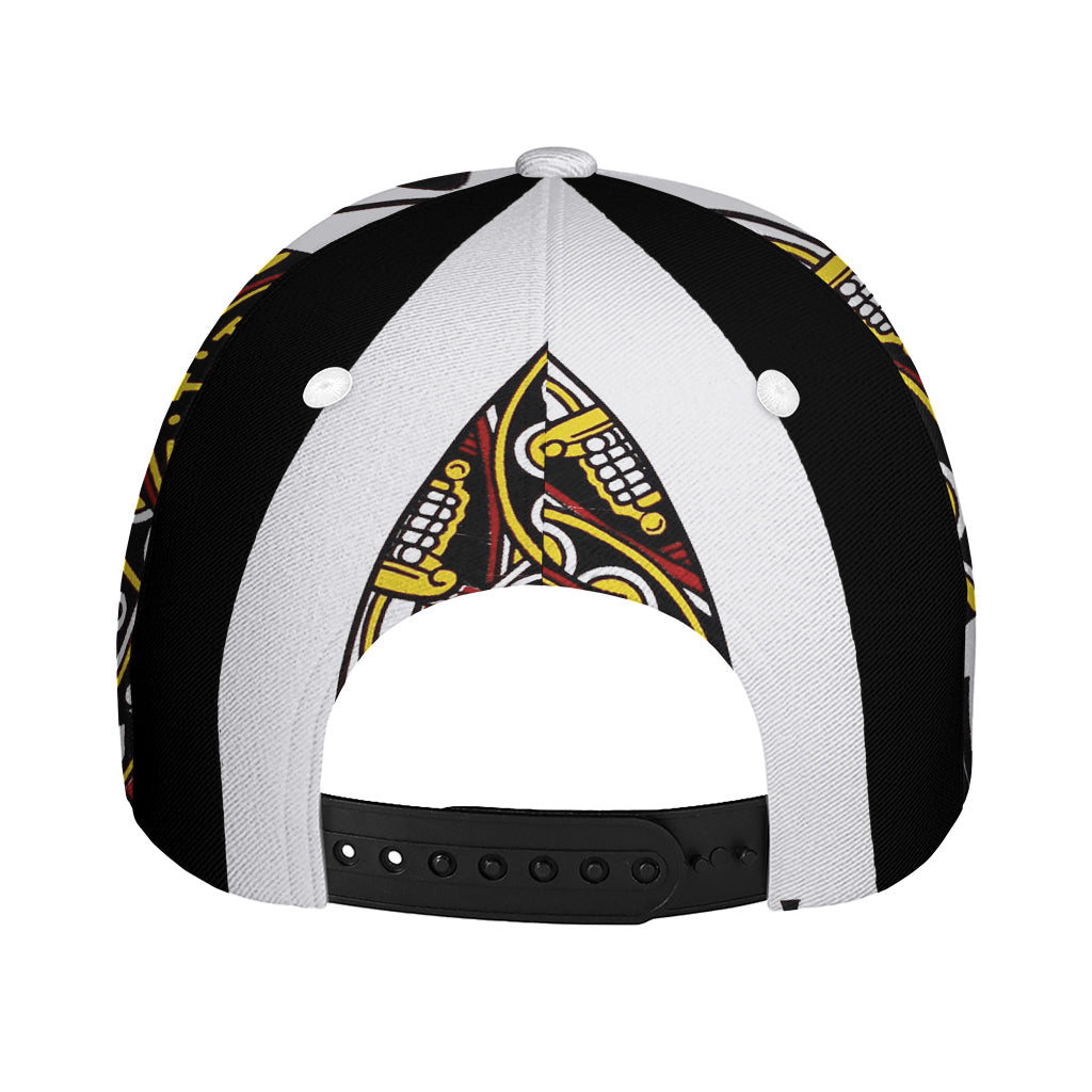 King Of Spades Playing Card Print Baseball Cap