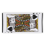 King Of Spades Playing Card Print Beach Towel