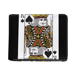 King Of Spades Playing Card Print Bifold Wallet