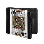 King Of Spades Playing Card Print Bifold Wallet