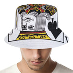 King Of Spades Playing Card Print Bucket Hat