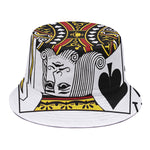 King Of Spades Playing Card Print Bucket Hat