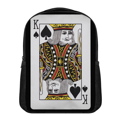 King Of Spades Playing Card Print Casual Backpack