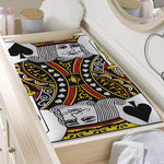 King Of Spades Playing Card Print Changing Pad Cover