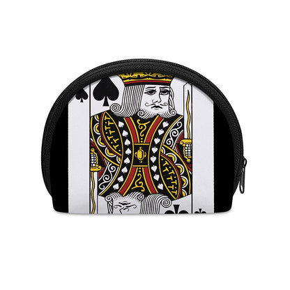 King Of Spades Playing Card Print Coin Purse