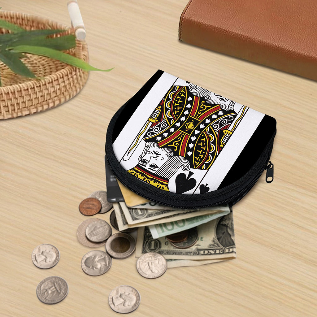 King Of Spades Playing Card Print Coin Purse