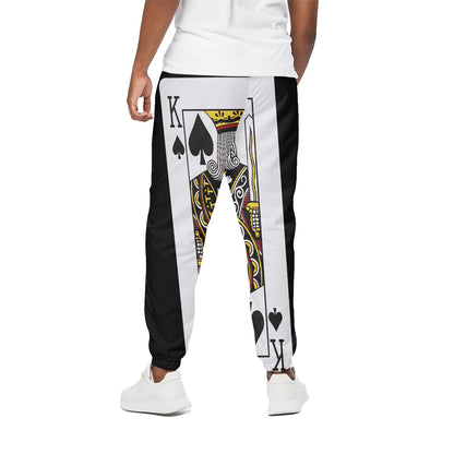 King Of Spades Playing Card Print Cotton Pants