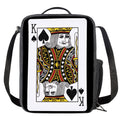 King Of Spades Playing Card Print Crossbody Lunch Bag