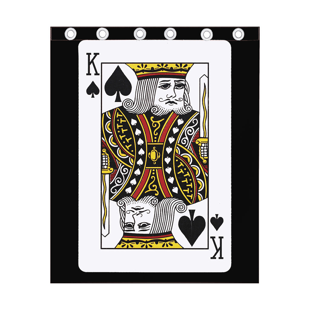 King Of Spades Playing Card Print Curtain