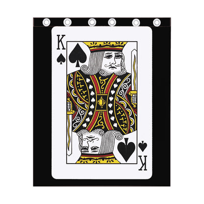 King Of Spades Playing Card Print Curtain