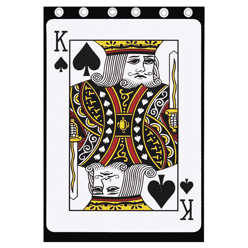 King Of Spades Playing Card Print Curtain