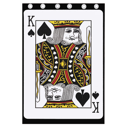 King Of Spades Playing Card Print Curtain