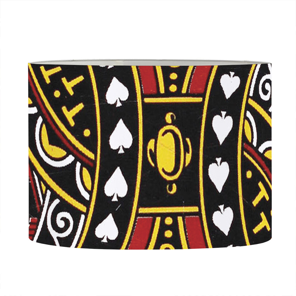 King Of Spades Playing Card Print Drum Lamp Shade