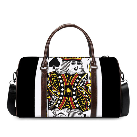 King Of Spades Playing Card Print Duffle Bag