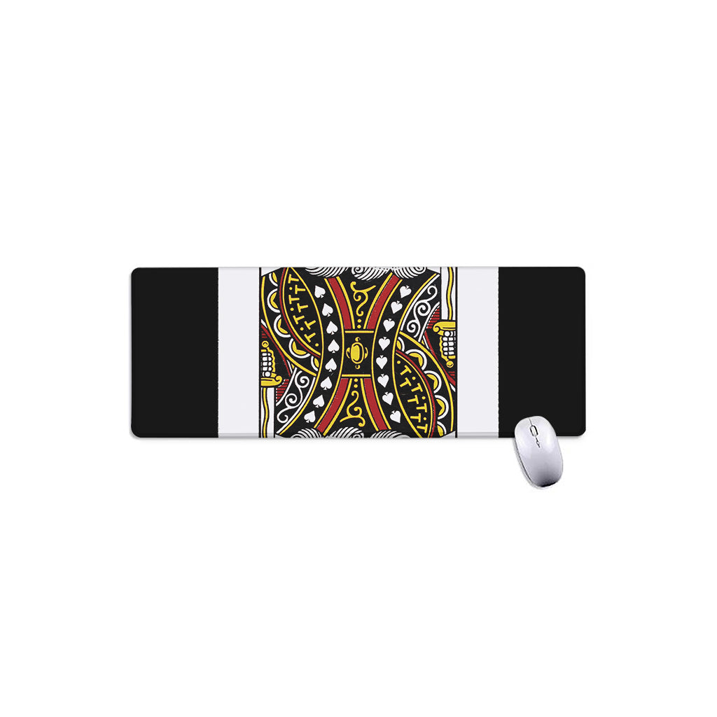 King Of Spades Playing Card Print Extended Mouse Pad