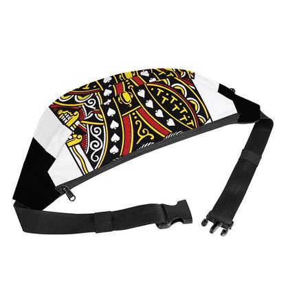 King Of Spades Playing Card Print Fanny Pack