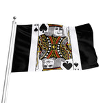 King Of Spades Playing Card Print Flag