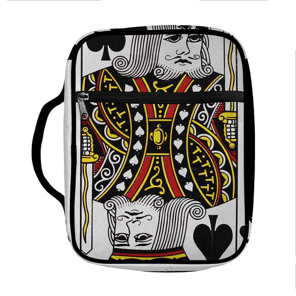 King Of Spades Playing Card Print Front Pocket Bible Bag