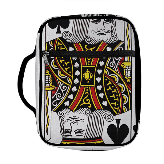 King Of Spades Playing Card Print Front Pocket Bible Bag