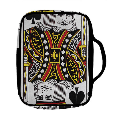 King Of Spades Playing Card Print Front Pocket Bible Bag