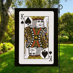 King Of Spades Playing Card Print Garden Flag