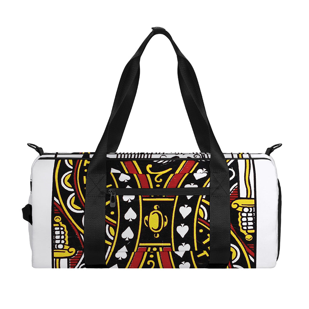 King Of Spades Playing Card Print Gym Bag