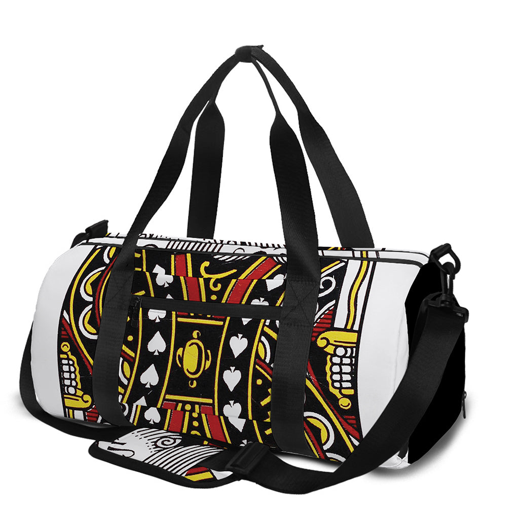 King Of Spades Playing Card Print Gym Bag