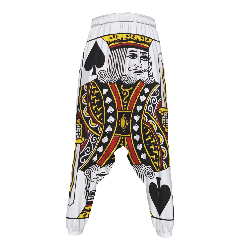 King Of Spades Playing Card Print Hammer Pants