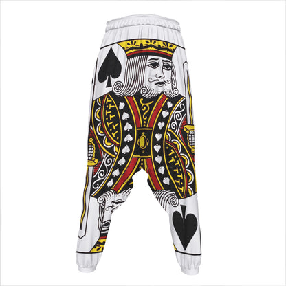 King Of Spades Playing Card Print Hammer Pants