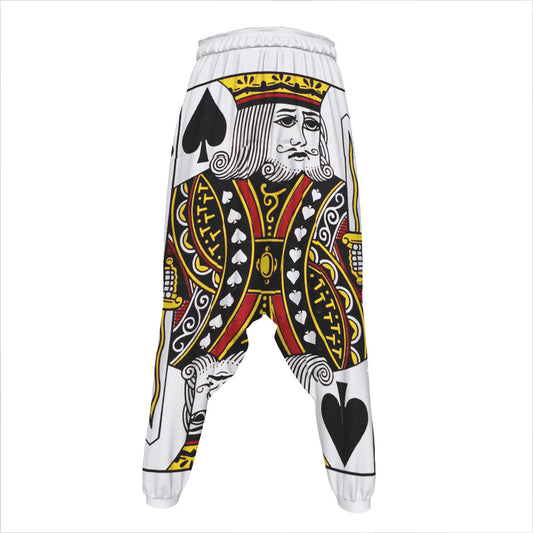 King Of Spades Playing Card Print Hammer Pants