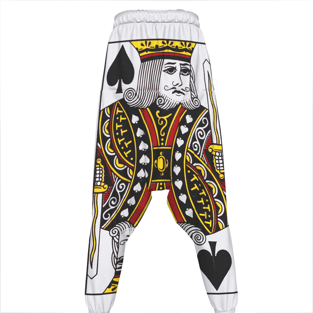 King Of Spades Playing Card Print Hammer Pants