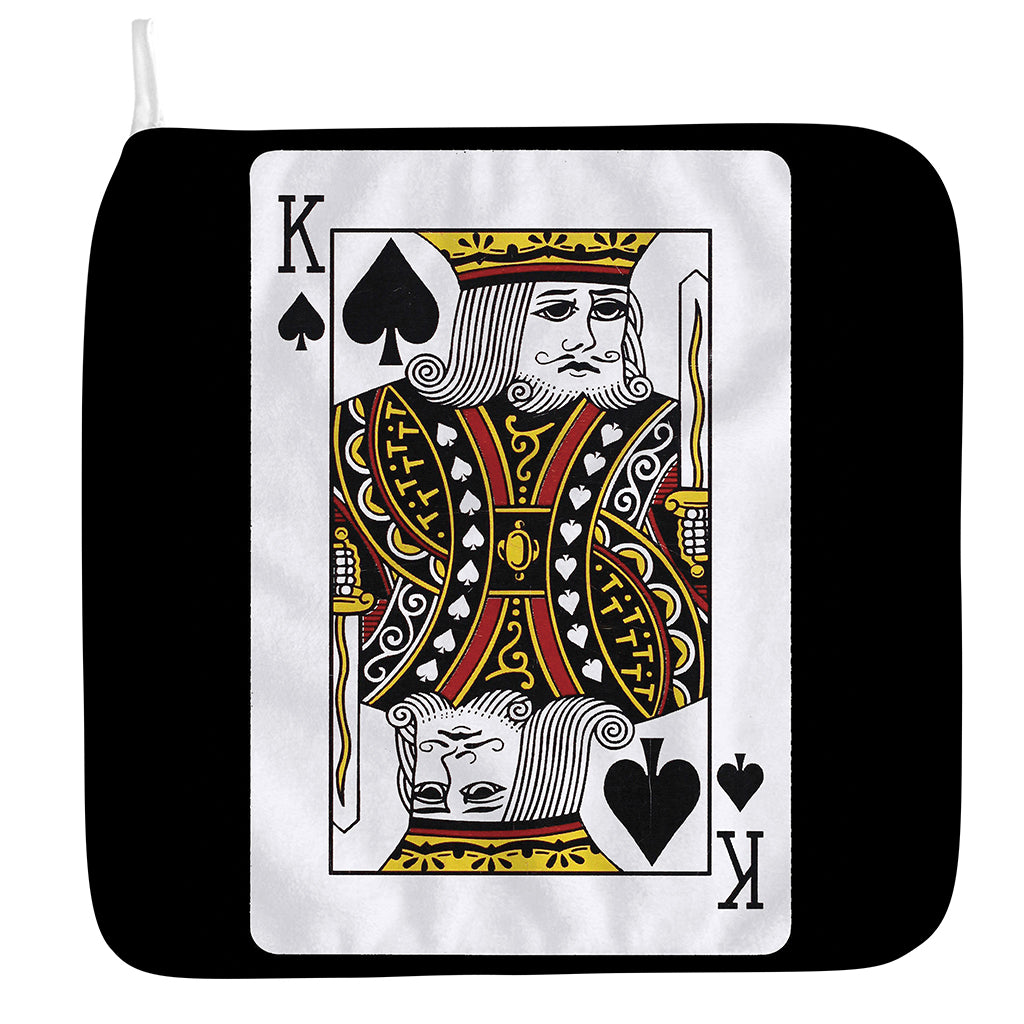 King Of Spades Playing Card Print Hand Towel