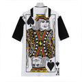 King Of Spades Playing Card Print Hawaiian Shirt
