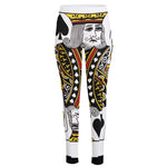 King Of Spades Playing Card Print High-Waisted Pocket Leggings